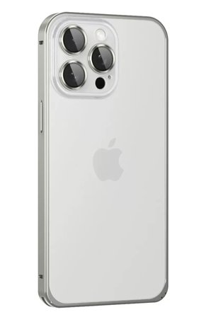 Joko Apple iPhone 15 Pro Max Metal Bumper Mat Kapak - Gri