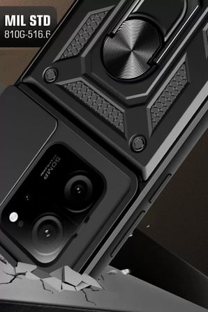 Newface Xiaomi Mi 13T Pro Kılıf Pars Lens Yüzüklü Silikon - Yeşil