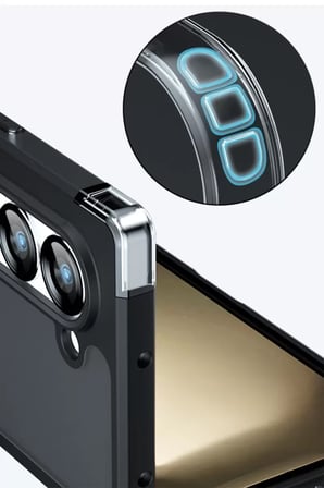 Newface Samsung Galaxy Z Fold 5 Kılıf Blur Fold Magsafe Kapak - Siyah