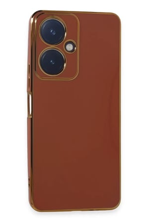 Newface Vivo Y27 Kılıf Volet Silikon - Kırmızı
