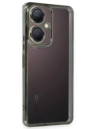 Newface Vivo Y27 Kılıf Razer Lensli Silikon - Yeşil
