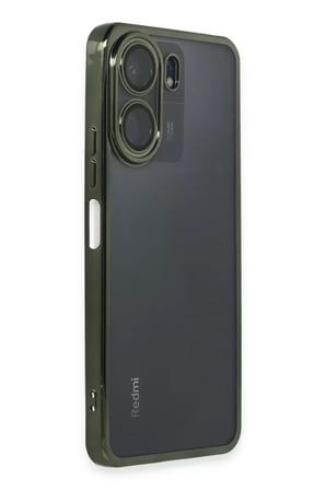 Newface Xiaomi Redmi 13C Kılıf Razer Lensli Silikon - Yeşil