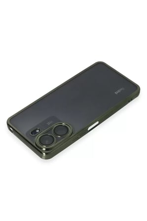 Newface Xiaomi Redmi 13C Kılıf Razer Lensli Silikon - Yeşil