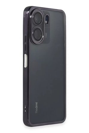 Newface Xiaomi Redmi 13C Kılıf Razer Lensli Silikon - Mor