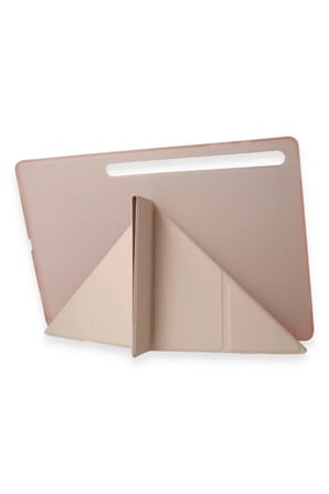 Newface Samsung Galaxy X910 Tab S9 Ultra 14.6 Kılıf Kalemlikli Mars Tablet Kılıfı - Rose Gold
