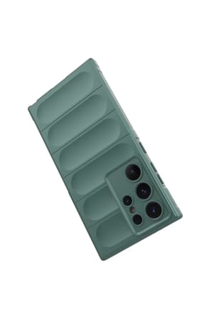 Newface Samsung Galaxy S24 Ultra Kılıf Optimum Silikon - Koyu Yeşil