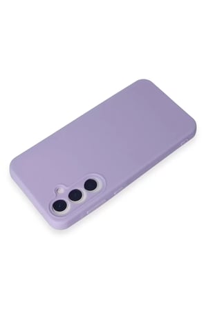 Newface Samsung Galaxy A55 5G Kılıf Nano içi Kadife Silikon - Lila