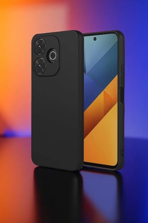 Newface Xiaomi Redmi 13 4G Kılıf Nano içi Kadife Silikon - Siyah
