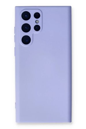 Newface Samsung Galaxy S24 Ultra Kılıf Nano içi Kadife Silikon - Lila