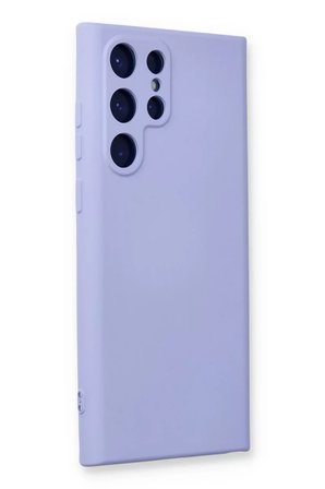 Newface Samsung Galaxy S24 Ultra Kılıf Nano içi Kadife Silikon - Lila
