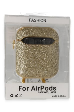 Newface Apple Airpods 2 (2.nesil) Spell Simli Kılıf - Gold