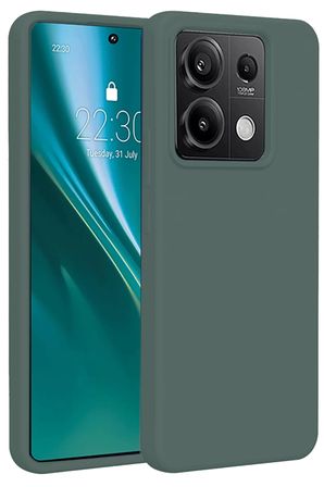 Newface Xiaomi Redmi Note 13 Pro 4G Kılıf First Silikon - Koyu Yeşil
