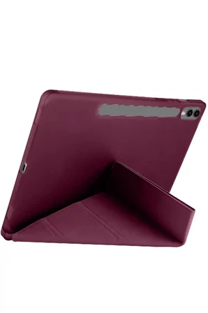 Newface Samsung Galaxy X610 Tab S9 FE Plus 12.4 Kılıf Kalemlikli Mars Tablet Kılıfı - Mürdüm