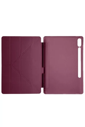 Newface Samsung Galaxy X610 Tab S9 FE Plus 12.4 Kılıf Kalemlikli Mars Tablet Kılıfı - Mürdüm