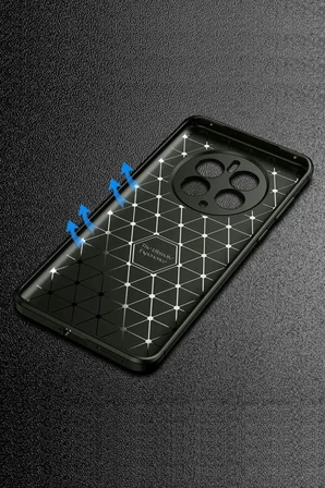 Newface Realme 12 Pro Plus Kılıf Auto Focus Karbon Kapak - Siyah
