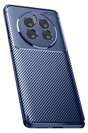 Newface Realme 12 Pro Plus Kılıf Auto Focus Karbon Kapak - Lacivert