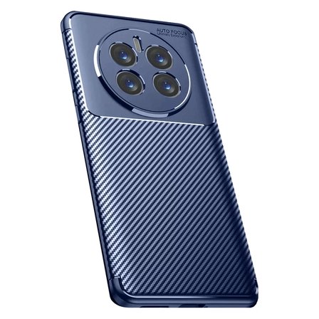 Newface Realme 12 Pro Plus Kılıf Auto Focus Karbon Kapak - Lacivert
