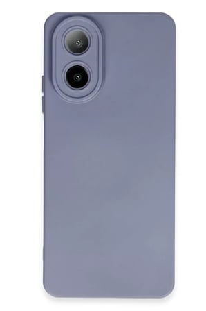 Newface Oppo A38 Kılıf Nano içi Kadife Silikon - Gri