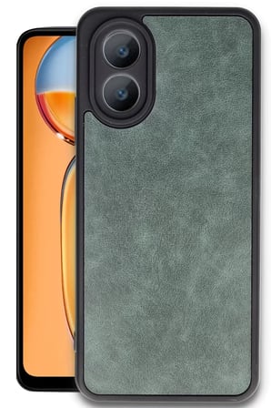 Newface Oppo A38 Kılıf Aras Deri Kapak - Koyu Yeşil