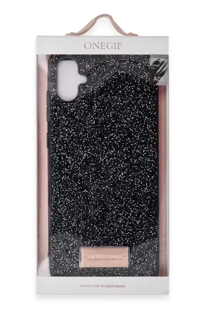 Onegif Samsung Galaxy A05 Bright Simli Kapak - Gümüş