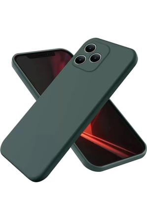 Newface Realme Note 50 4G Kılıf First Silikon - Koyu Yeşil