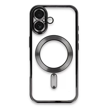 Newface Apple iPhone 16 Kılıf Kross Magneticsafe Kapak - Siyah
