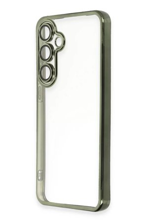 Newface Samsung Galaxy S24 FE Kılıf Razer Lensli Silikon - Yeşil