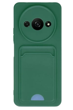 Newface Xiaomi Redmi A3 4G Kılıf Kelvin Kartvizitli Silikon - Koyu Yeşil