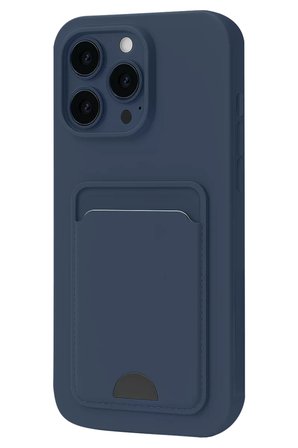 Newface Apple iPhone 16 Plus Kılıf Kelvin Kartvizitli Silikon - Lacivert