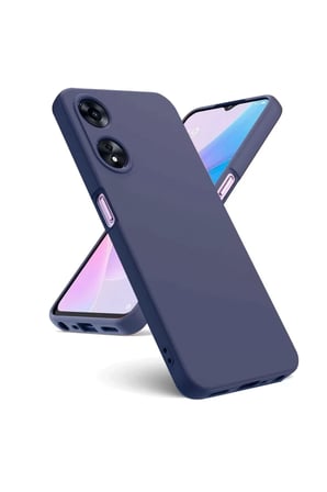 Newface Oppo A38 Kılıf First Silikon - Lacivert
