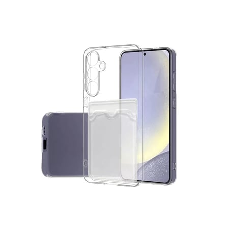 Newface Samsung Galaxy S24 FE Kılıf Kart Şeffaf Silikon - Şeffaf