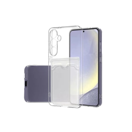 Newface Samsung Galaxy S24 FE Kılıf Kart Şeffaf Silikon - Şeffaf