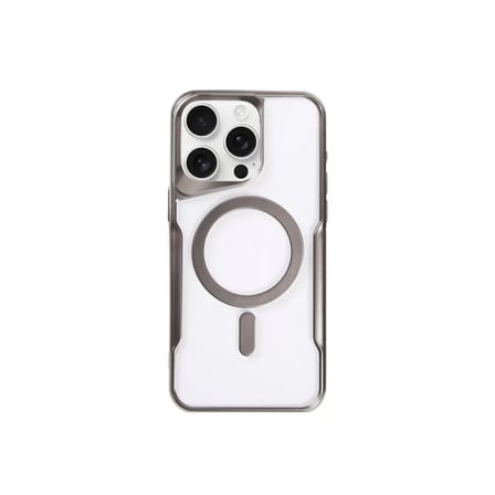Newface Apple iPhone 14 Pro Kılıf Boyi Magsafe Silikon Kapak - Titan Gri