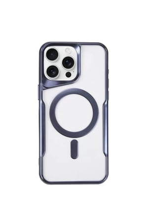 Newface Apple iPhone 14 Pro Max Kılıf Boyi Magsafe Silikon Kapak - Lacivert