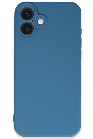 Newface Apple iPhone 16 Plus Kılıf First Silikon - Mavi