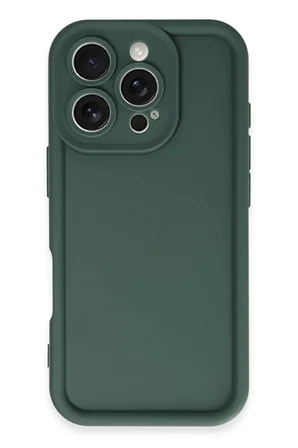 Newface Apple iPhone 16 Pro Max Kılıf Viera Silikon - Koyu Yeşil