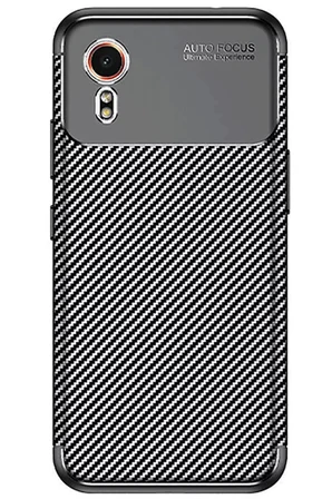 Newface Samsung Galaxy XCover 7 Kılıf Auto Focus Karbon Kapak - Siyah