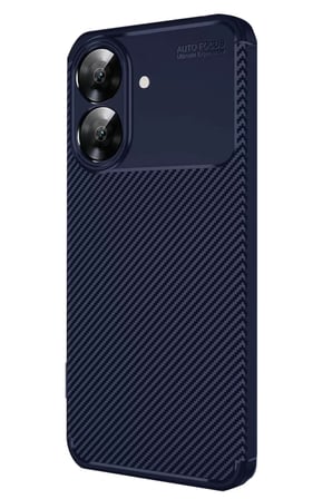 Newface Realme Note 60 Kılıf Auto Focus Karbon Kapak - Lacivert