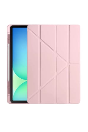 Newface Apple iPad Pro 13 (2024) Kılıf Kalemlikli Hugo Tablet Kılıfı - Rose Gold