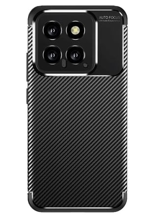 Newface Xiaomi Mi 14T Kılıf Auto Focus Karbon Kapak - Siyah