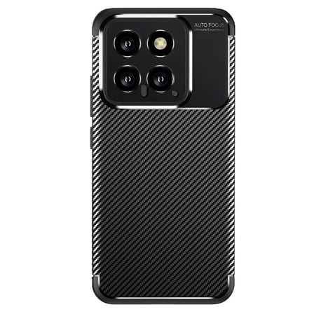 Newface Xiaomi Mi 14T Kılıf Auto Focus Karbon Kapak - Siyah