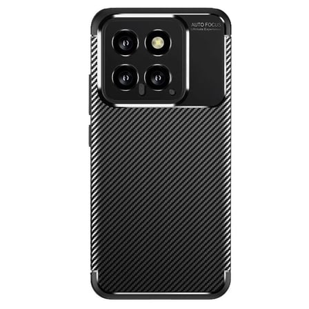 Newface Xiaomi Mi 14T Kılıf Auto Focus Karbon Kapak - Siyah