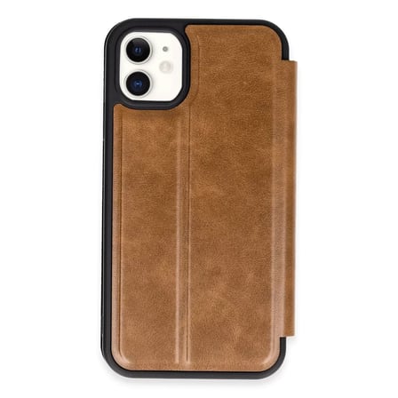 Newface Apple iPhone 11 Kılıf Flip Cover - Taba