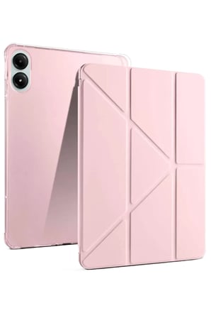 Newface Xiaomi Redmi Pad Pro 12.1 Kılıf Kalemlikli Mars Tablet Kılıfı - Rose Gold