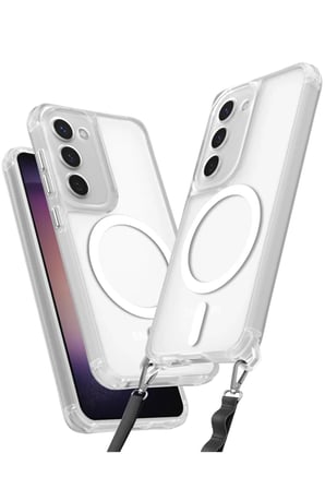 Newface Samsung Galaxy S23 Kılıf Enka Magsafe Silikon Kılıf - Şeffaf