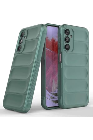 Newface Samsung A36 Kılıf Optimum Silikon - Koyu Yeşil