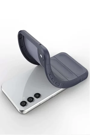 Newface Samsung A56 Kılıf Optimum Silikon - Lacivert
