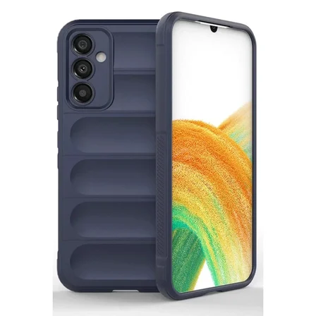 Newface Samsung A56 Kılıf Optimum Silikon - Lacivert
