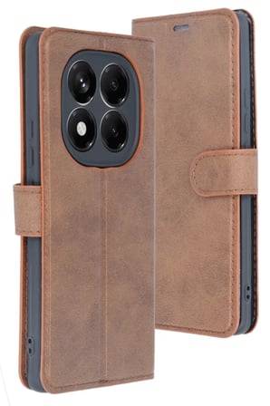 Newface Xiaomi Redmi Note 14 Pro 5G Kılıf Trend S Plus Kapaklı Kılıf - Taba