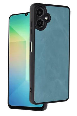 Newface Samsung Galaxy A06 Kılıf Aras Deri Kapak - Açık Yeşil